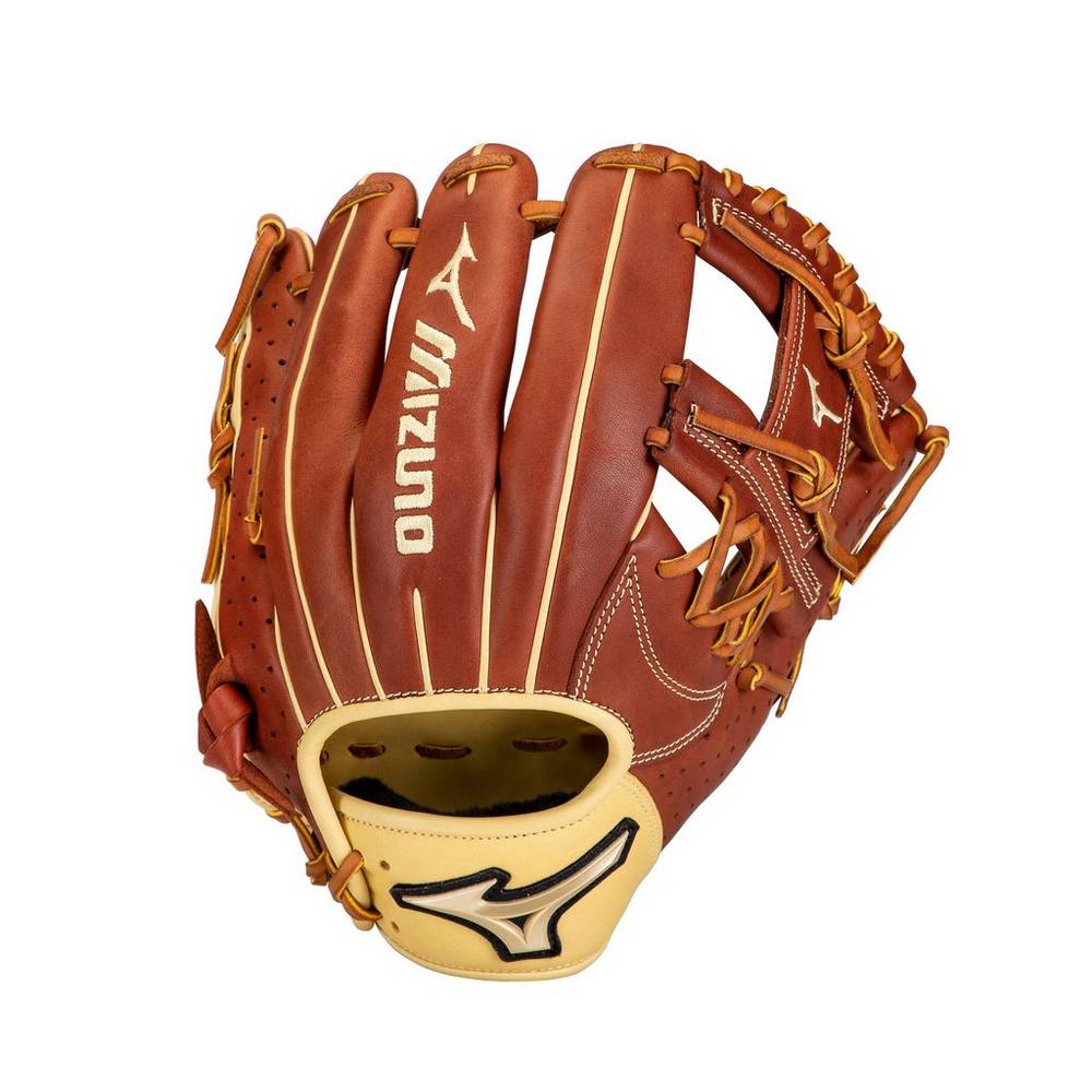 Mizuno Men's Prime Elite Infield Baseball Gloves 11.5" Brown (312822-XUY)